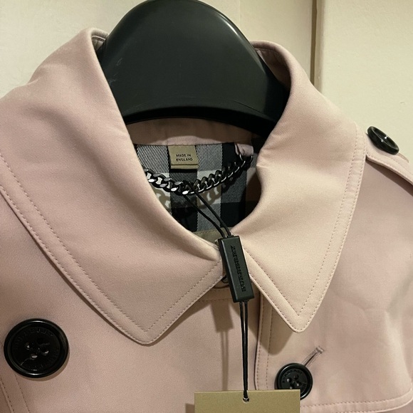 Burberry Sandringham Ice Pink Trench Coat New With Tags - Picture 8 of 10